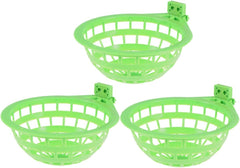 Plastic Canary 3Pcs Nest-Bird Nest Plastic Hollow Hanging Cage Eggs Hatching Tool Pan Finch Parrot Canary Pigeon Hanging Nest Bowl
