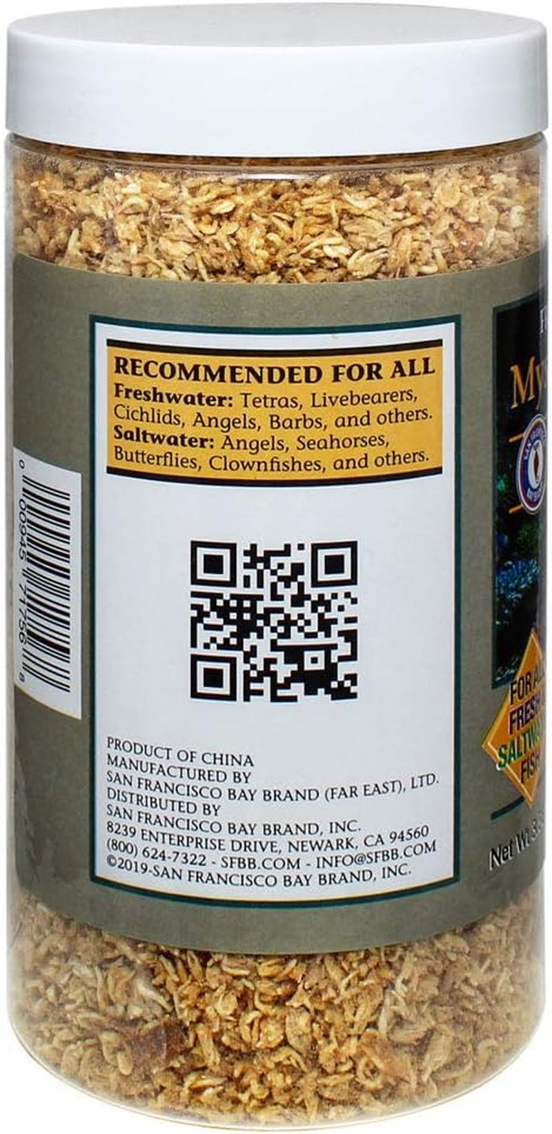 Freeze-Dried Mysis Shrimp - Premium Fish Food, Tetra Fish Food, Tropical Fish Food - Ideal for Freshwater and Saltwater Fish, Cichlids, Angels, Seahorses - 3.56 Oz (101G)