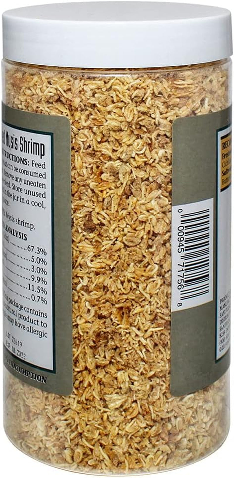 Freeze-Dried Mysis Shrimp - Premium Fish Food, Tetra Fish Food, Tropical Fish Food - Ideal for Freshwater and Saltwater Fish, Cichlids, Angels, Seahorses - 3.56 Oz (101G)