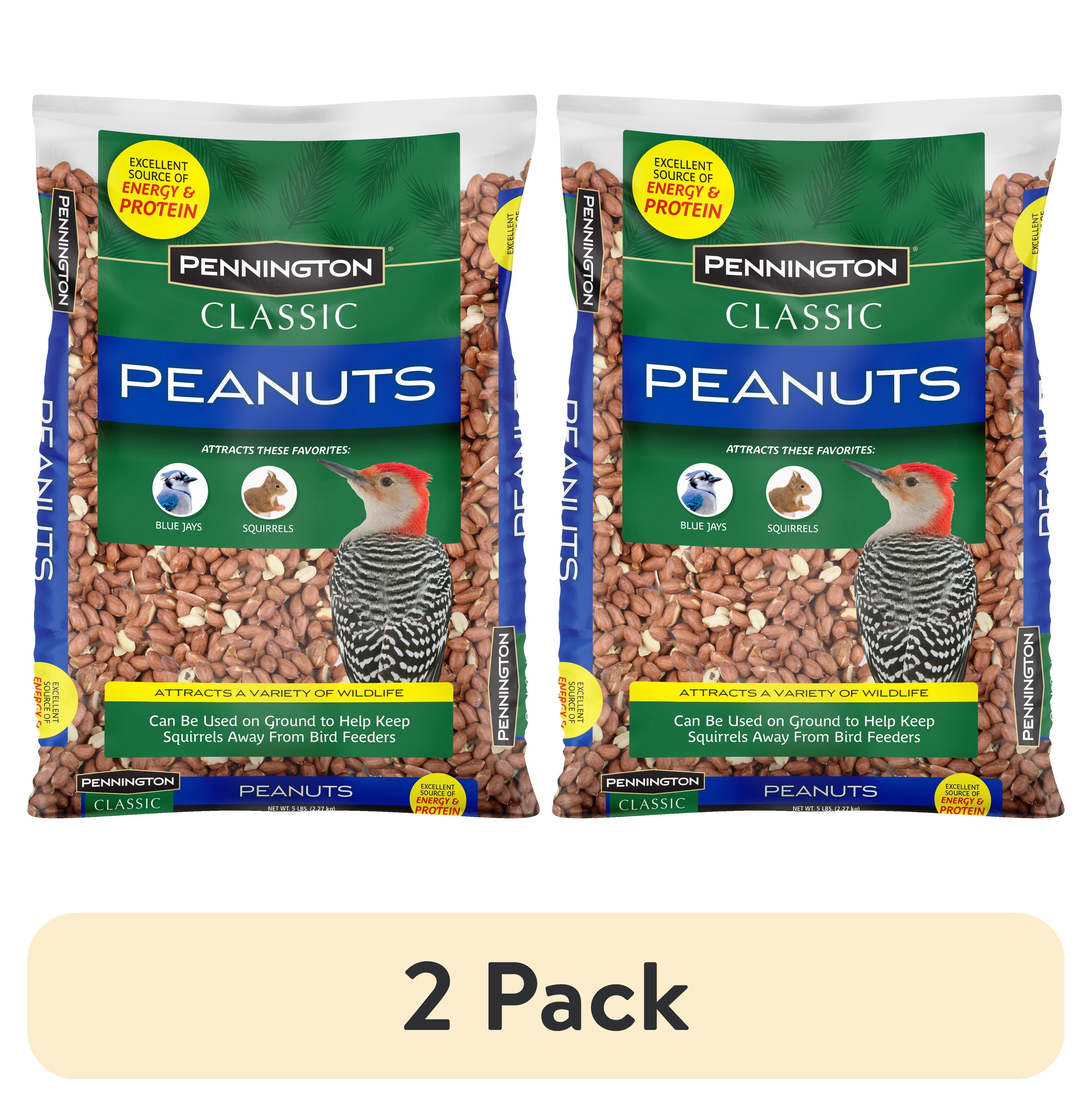 (2 Pack) Shelled Peanuts Wildlife and Wild Bird Food, 5 Lb. Bag, 1 Pack, Dry