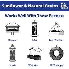 Sunflower & Natural Grains Wild Bird Feed, 5 Lb