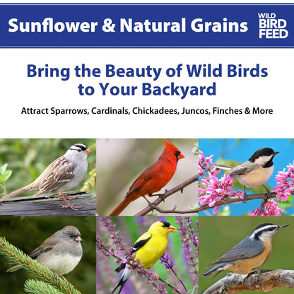 Sunflower & Natural Grains Wild Bird Feed, 5 Lb