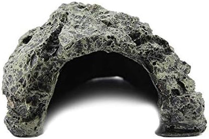 Reptile Hiding, Reptile Box Shelter Terrarium Hideout Caves for Aquarium Terrarium Decoration Ornament(Sll)