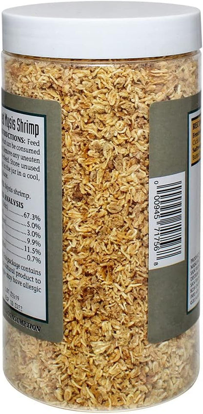 Freeze-Dried Mysis Shrimp - Premium Fish Food, Tetra Fish Food, Tropical Fish Food - Ideal for Freshwater and Saltwater Fish, Cichlids, Angels, Seahorses - 3.56 Oz (101G)