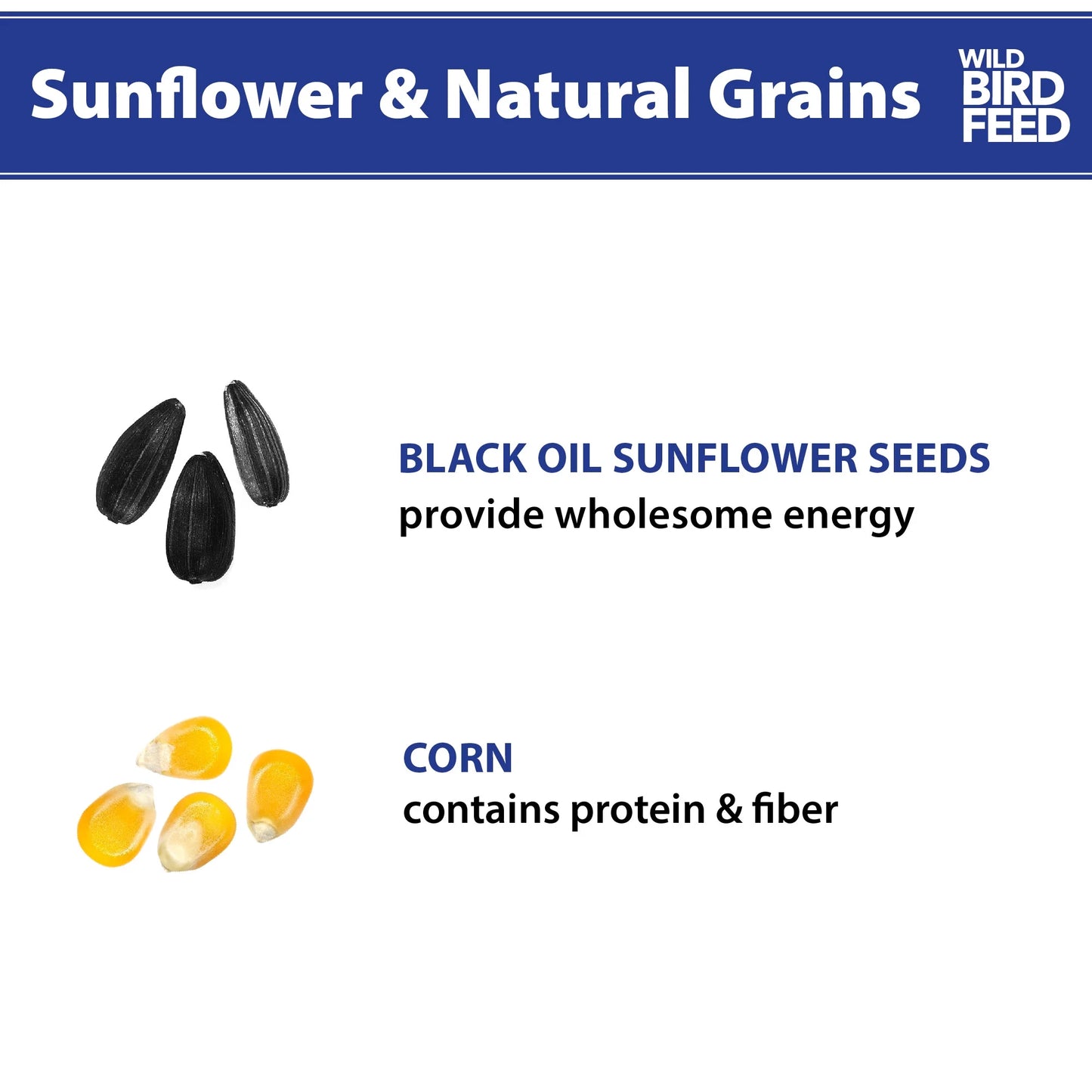 Sunflower & Natural Grains Wild Bird Feed, 5 Lb