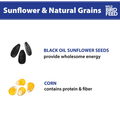 Sunflower & Natural Grains Wild Bird Feed, 5 Lb