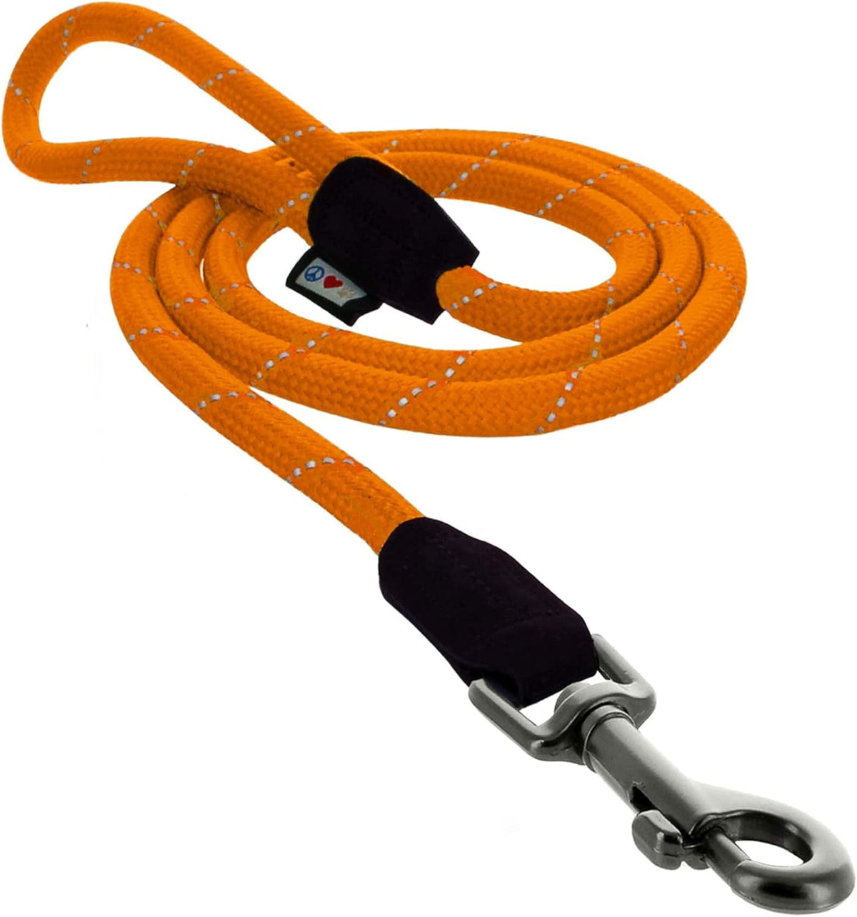6FT Training Dog Leash Durable Small Rope Leash for Dogs Premium Quality Heavy Duty Rope Lead Strong and Comfortable - Orange Puppy Leash