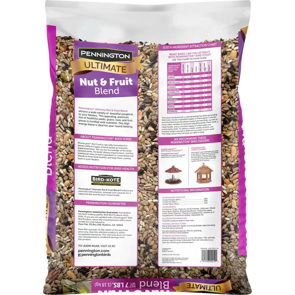 Ultimate 7 Lb. Nut and Fruit Bird Seed Food Blend