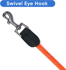 6FT Training Dog Leash Durable Small Rope Leash for Dogs Premium Quality Heavy Duty Rope Lead Strong and Comfortable - Orange Puppy Leash