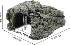 Reptile Hiding, Reptile Box Shelter Terrarium Hideout Caves for Aquarium Terrarium Decoration Ornament(Sll)